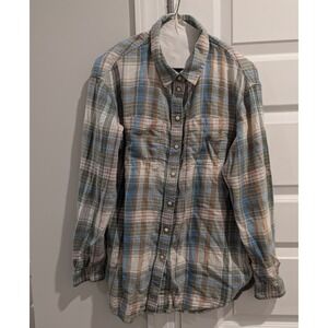 American Eagle Y2K  Bella Swan XS Multicolor Shirt Pearl Snap Fall Casual Preppy